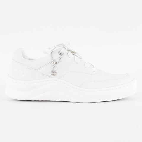 Womens Timberland Ruby Ann A2124 White Leather Lace Up Casual Sneakers