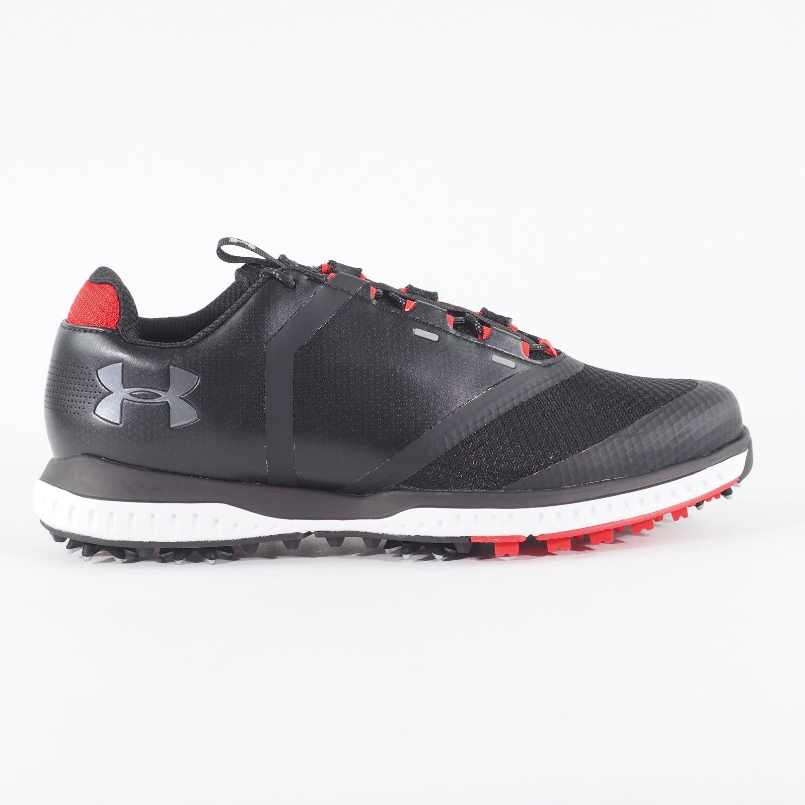 Mens Under Armour Fade RST E 3020807 002 Black Lace Waterproof Golf Shoes 