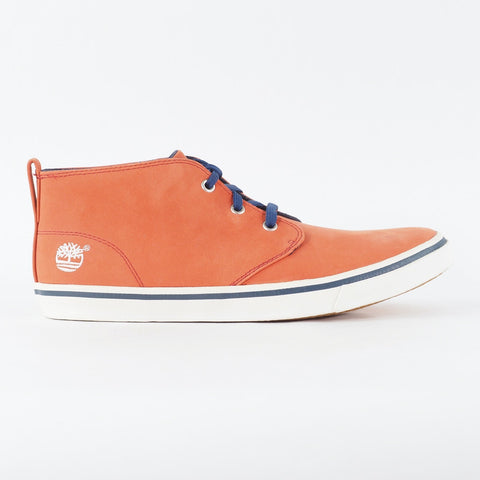 Mens Timberland EK Hookset Chukka 5719R Red Leather Lace Up Casual Walking Boots