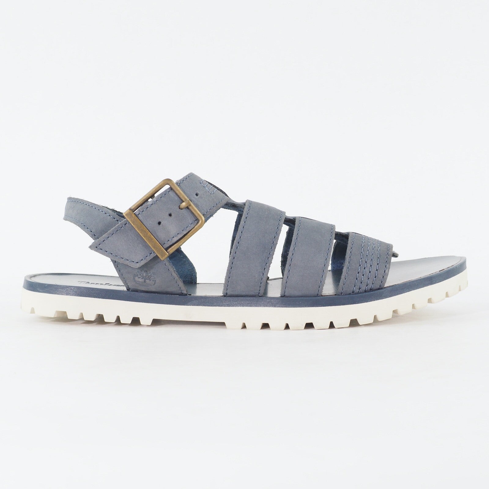 Womens Timberland Knowlwood A146Y Dark Blue Leather Buckle Strap Casual Sandals