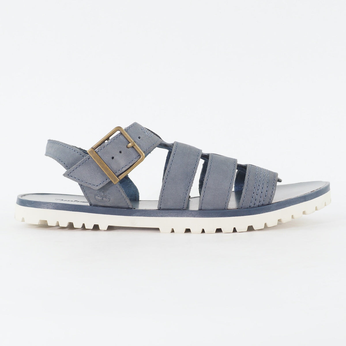 Womens Timberland Knowlwood A146Y Dark Blue Leather Buckle Strap Casual Sandals