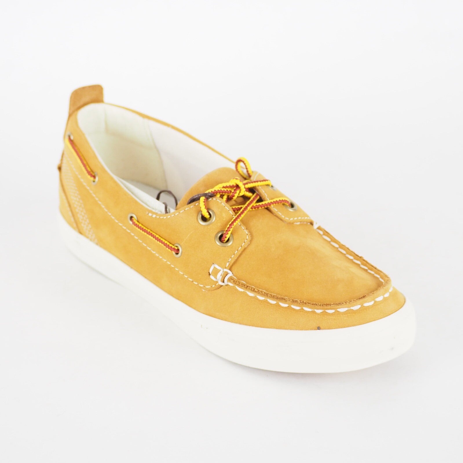 Womens Timberland Brattleboro A15TR Wheat Leather Low Trainers Casual Boat Shoes