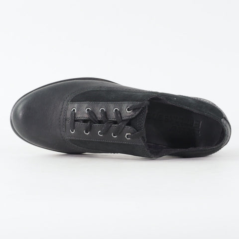 Womens Timberland Wiltshire Oxford 25699 Black Leather Lace Low Top Formal Shoes