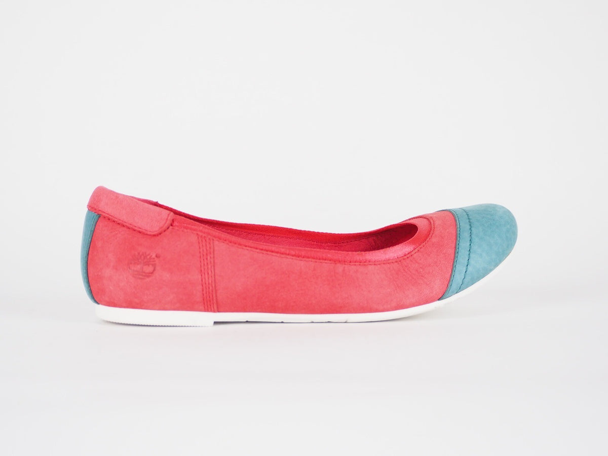 Womens Timberland Earthkeepers 8416A Pink Leather Light Ballerina Shoes Flats