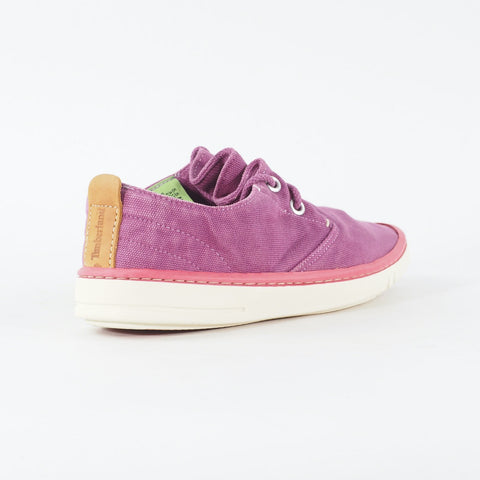 Womens Timberland Hookset Handcrafted A17VS Purple Canvas Lace Up Casual Shoes
