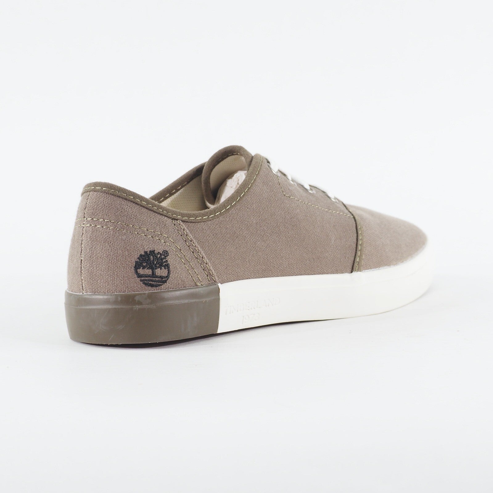 Mens Timberland Union Wharf A1AXY Medium Grey Canvas Laced Low Top Casual Shoes