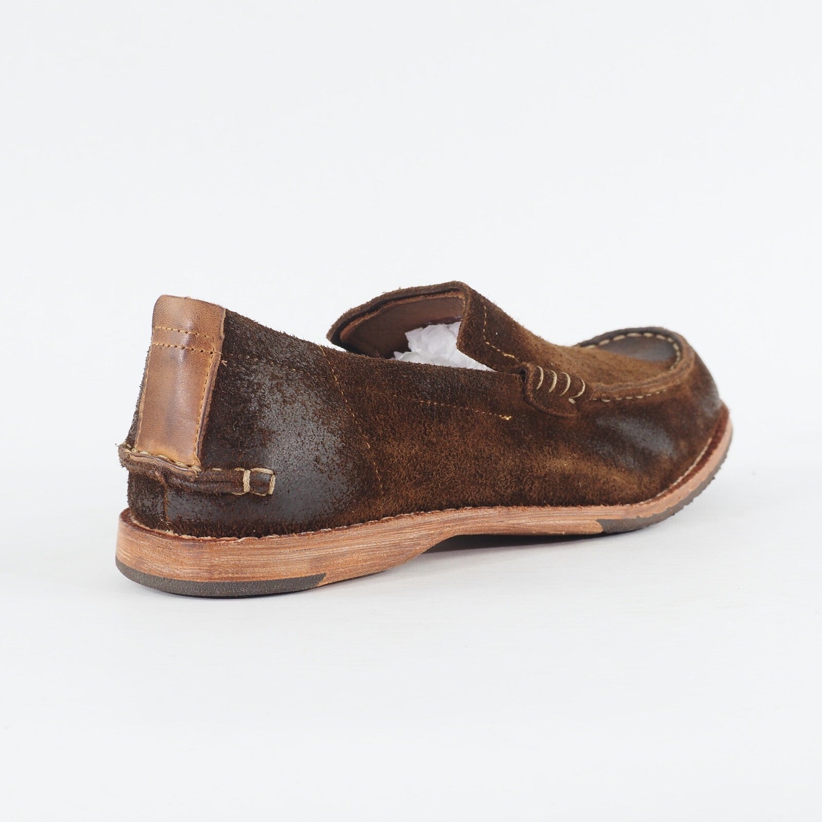 Mens Timberland Counterpane 79526 Dark Brown Leather Slip On Casual Loafer Shoes