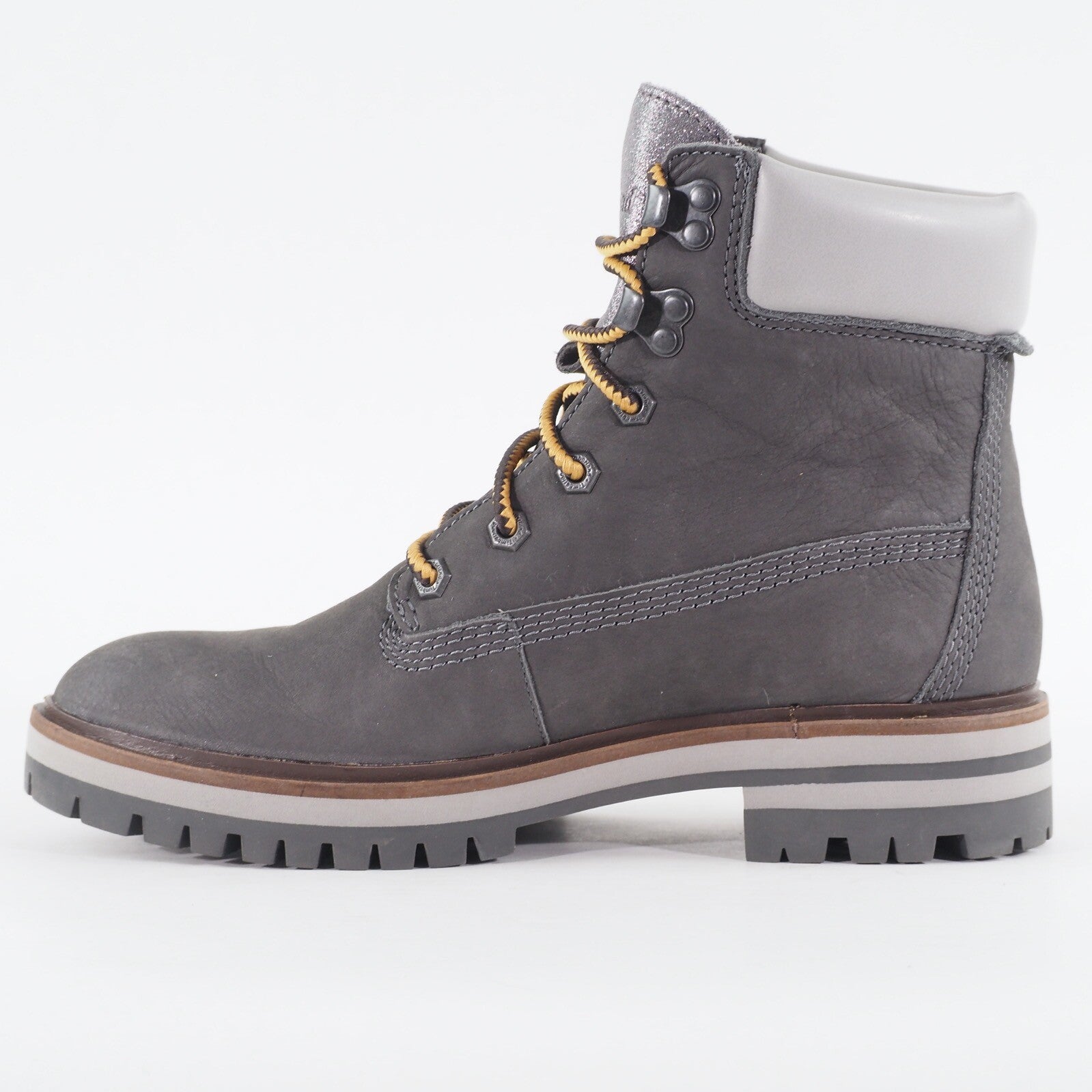 Womens Timberland London Square A28TD Medium Grey Nubuck Lace Up Walking Boots
