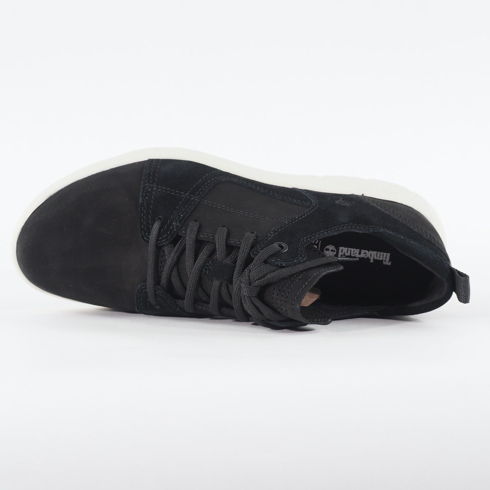 Womens Timberland Flyroam A1S2U Ox Black Leather Lace Up Casual Walking Shoes