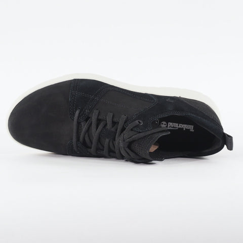 Womens Timberland Flyroam A1S2U Ox Black Leather Lace Up Casual Walking Shoes