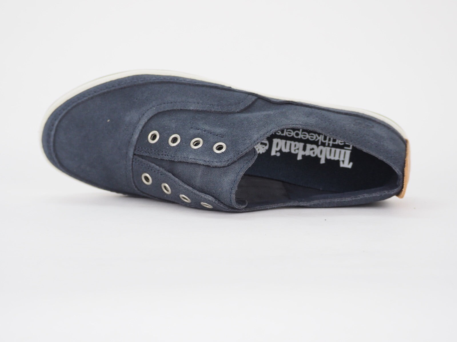 Womens Timberland Casco Bay 8843R Navy Blue Leather Laceless Light Casual Shoes