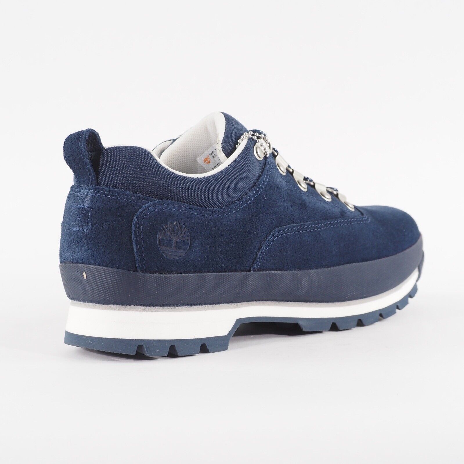 Mens Timberland Euro Hiker Low A689K Navy Leather Lace Up Hiking Walking Shoes