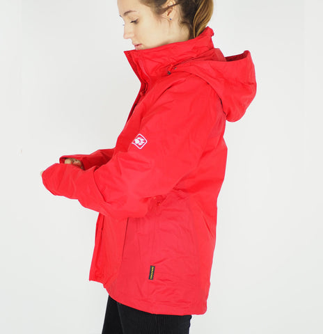Womens Jack Wolfskin 5006521 Red Fire Zip Up Warm Windproof Ladies Hiking Jacket