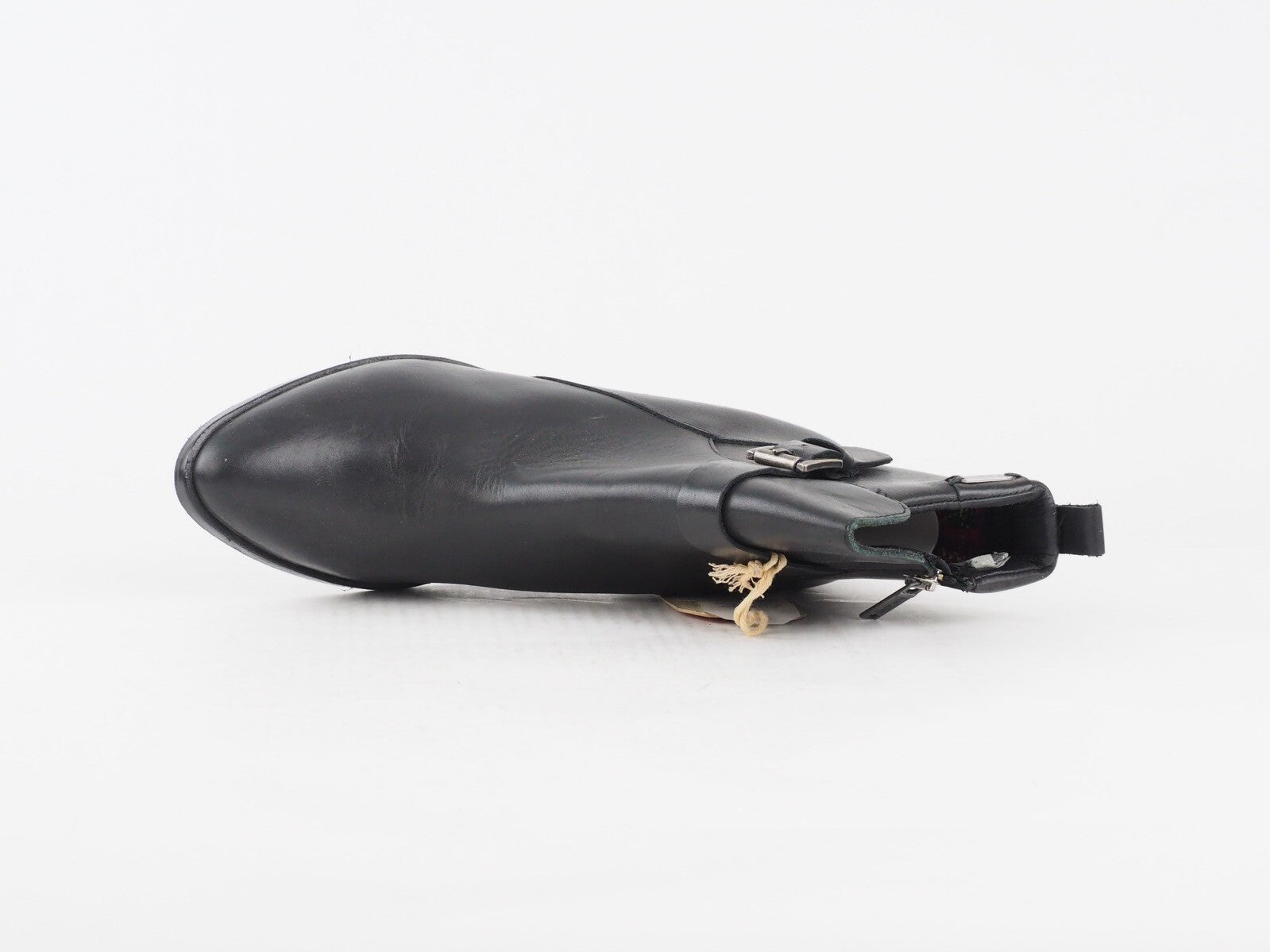 Womens Pepe Jeans Copper Low PLS50077 Black Elegant Leather Zip Up Boots