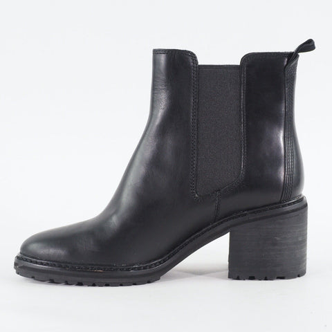 Womens Timberland Sienna High Chelsea A23KW Black Leather Casual Heeled Boots