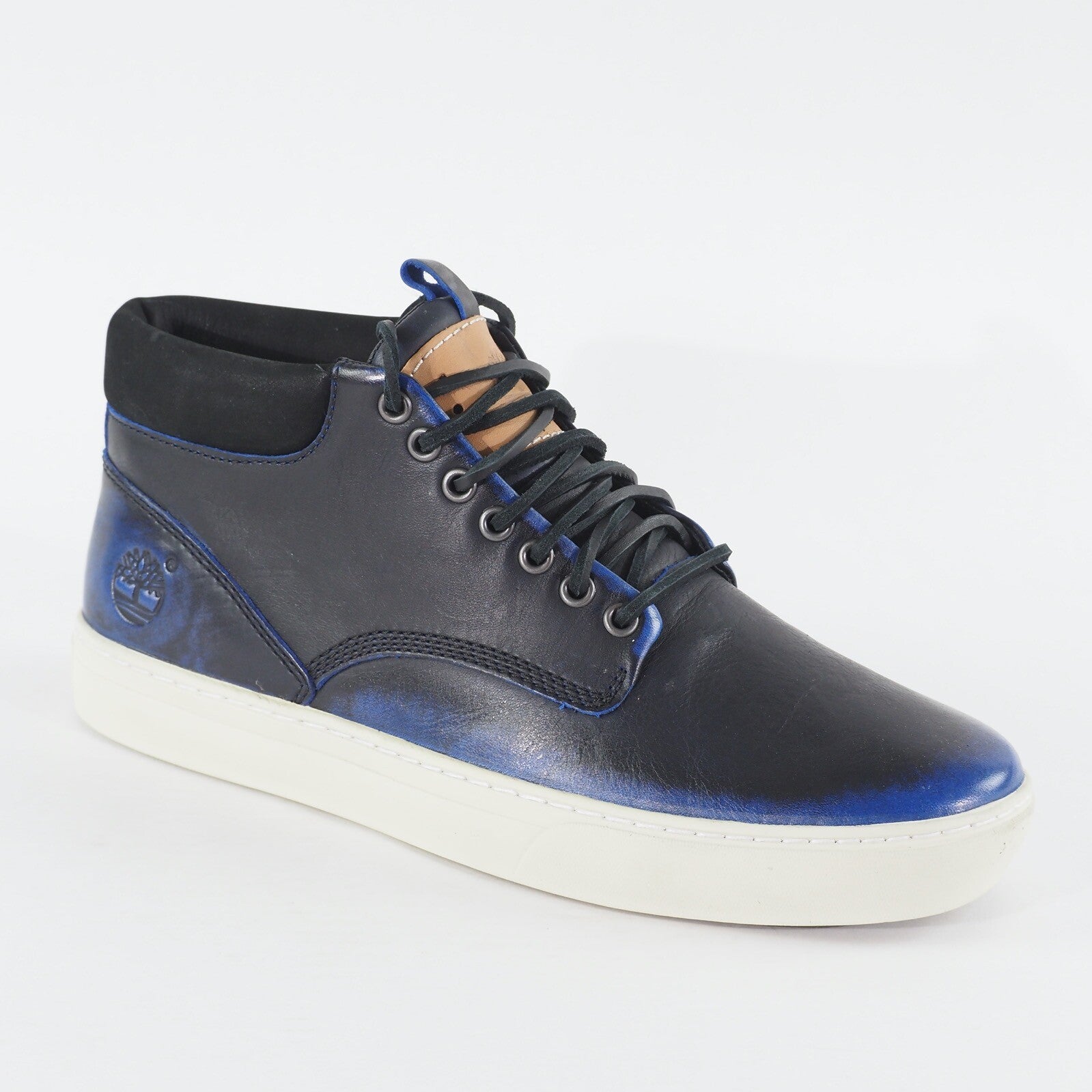 Mens Timberland 2.0 Cupsole A12E8 Leather Casual Walking Black Blue Chukka Boots