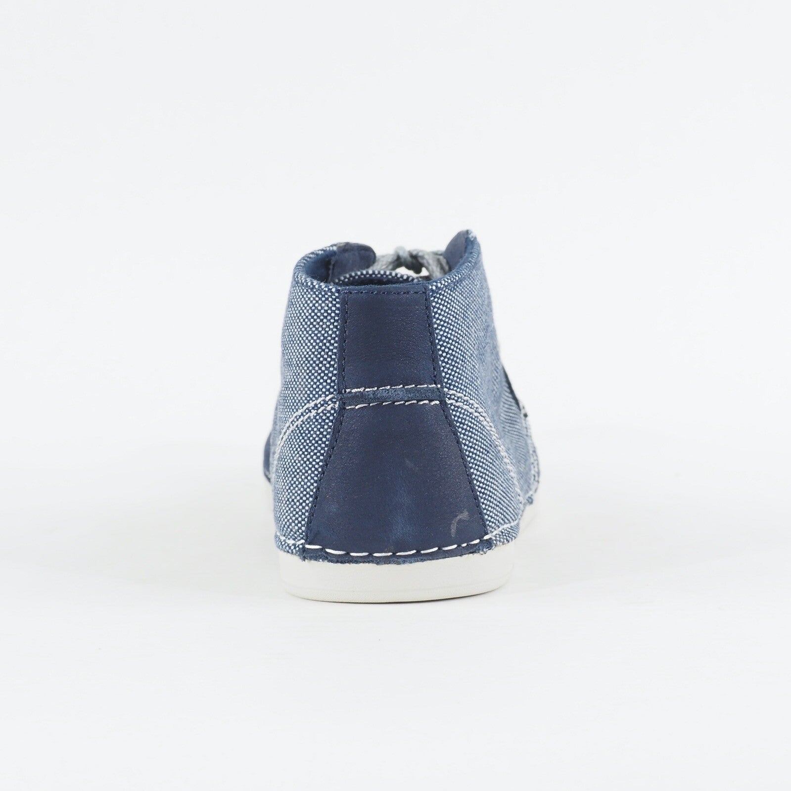 Mens Timberland Ballard Chukka A13D4 Blue Leather Canvas Lace Up Casual Shoes