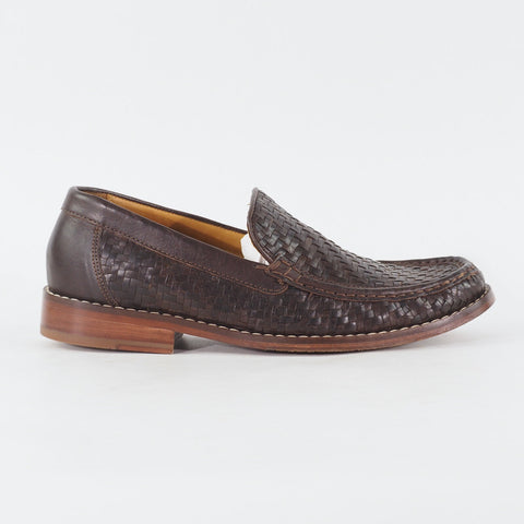 Mens Cole Haan Air Geneva Handsewn C07239 Dark Brown Leather Slip On Casual Shoe