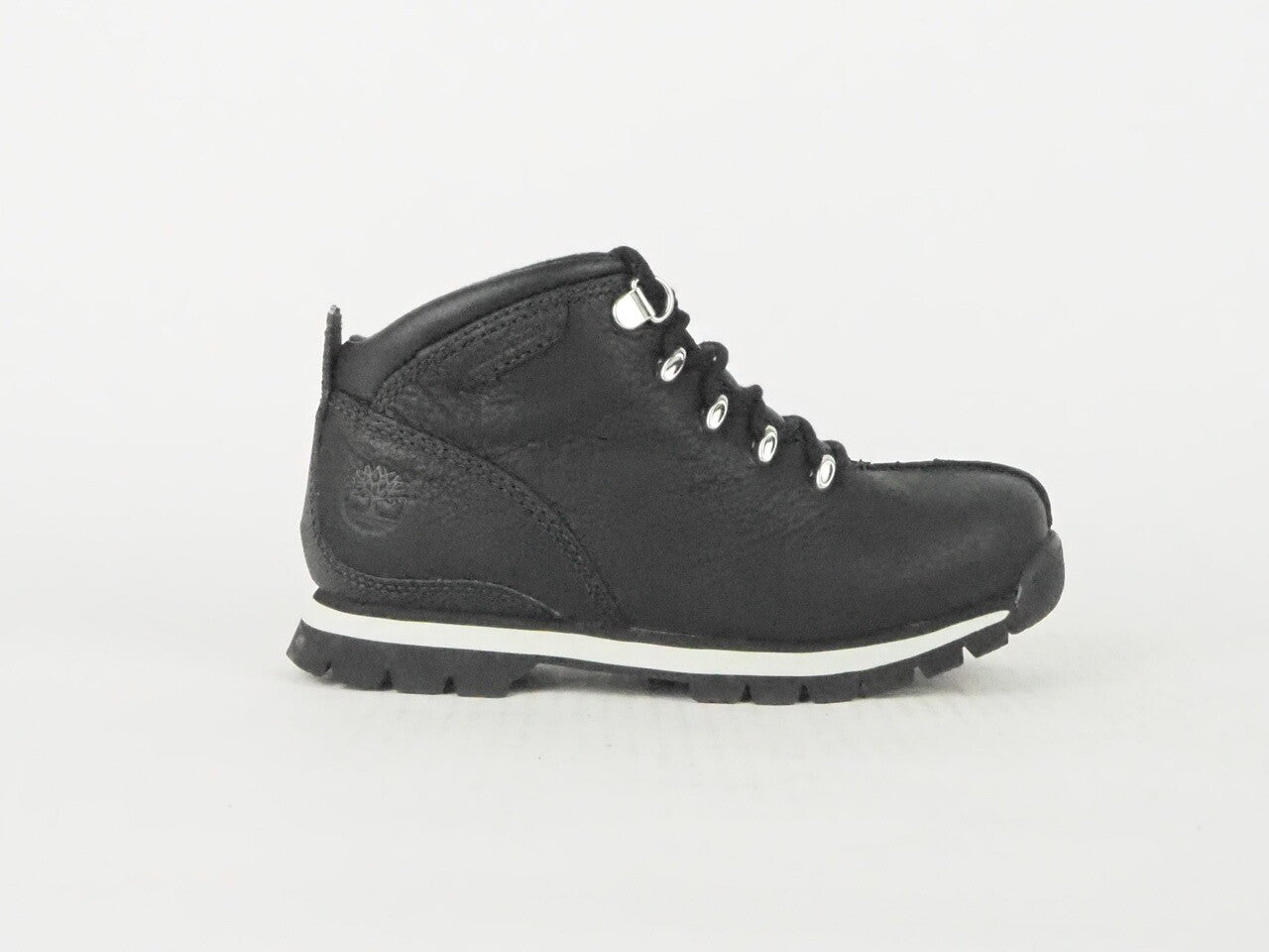 Boys Timberland Splitrock Hiker 96773 Black Leather Boys Lace Up Boots 