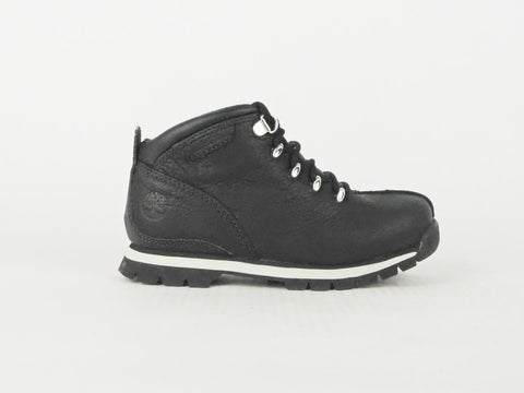 Boys Timberland Splitrock Hiker 96773 Black Leather Boys Lace Up Boots 