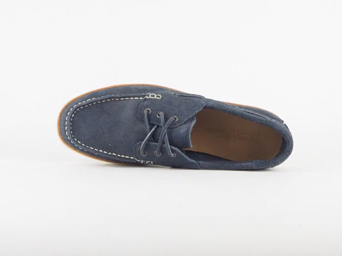 Mens Timberland Earthkeeper Hudston 9300B Navy Leather Lace Up Boat Shoes