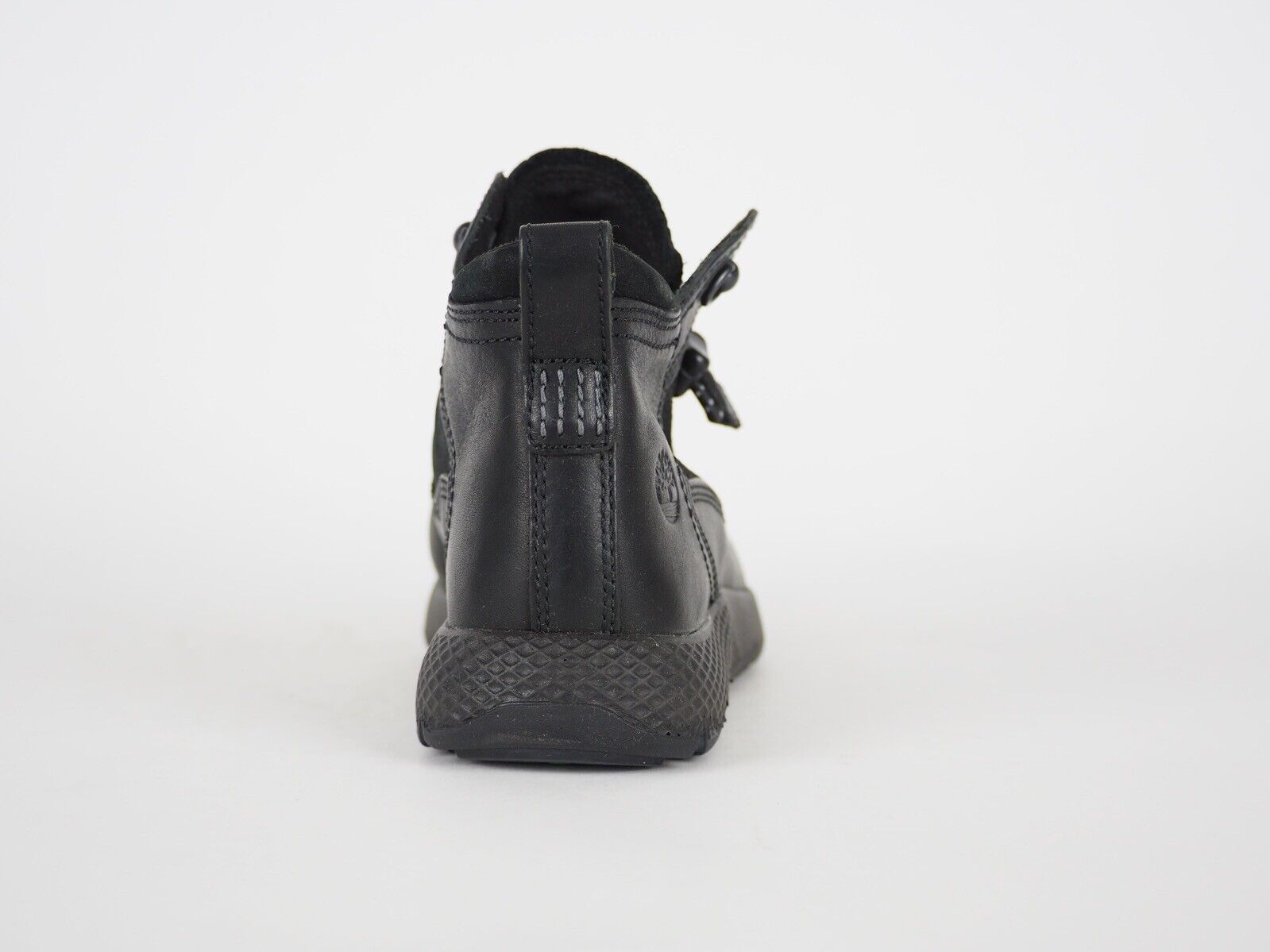 Boys Timberland EK A1I55 Black Leather Laced Toggle Ankle Boots