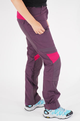 Womens Jack Wolfskin Trekkin 1502781 Grapevine Warm Windproof Hiking Trousers