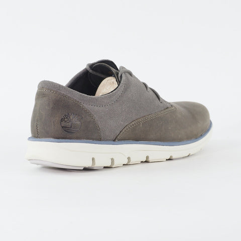 Mens Timberland Bradstreet Oxford A15QQ Dark Grey Leather Lace Up Casual Shoes