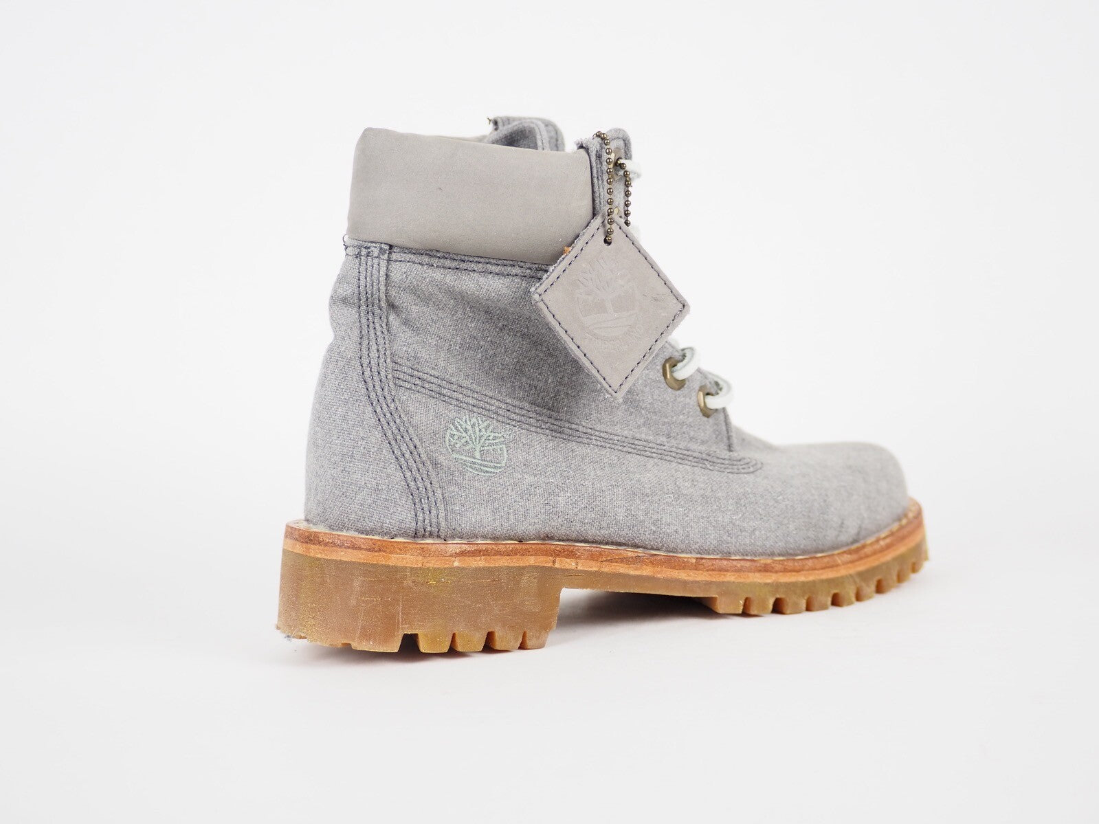 Womens Timberland LTD 6In Canvas A1GRV Grey Fabric Lace Up Casual Chukka Boots