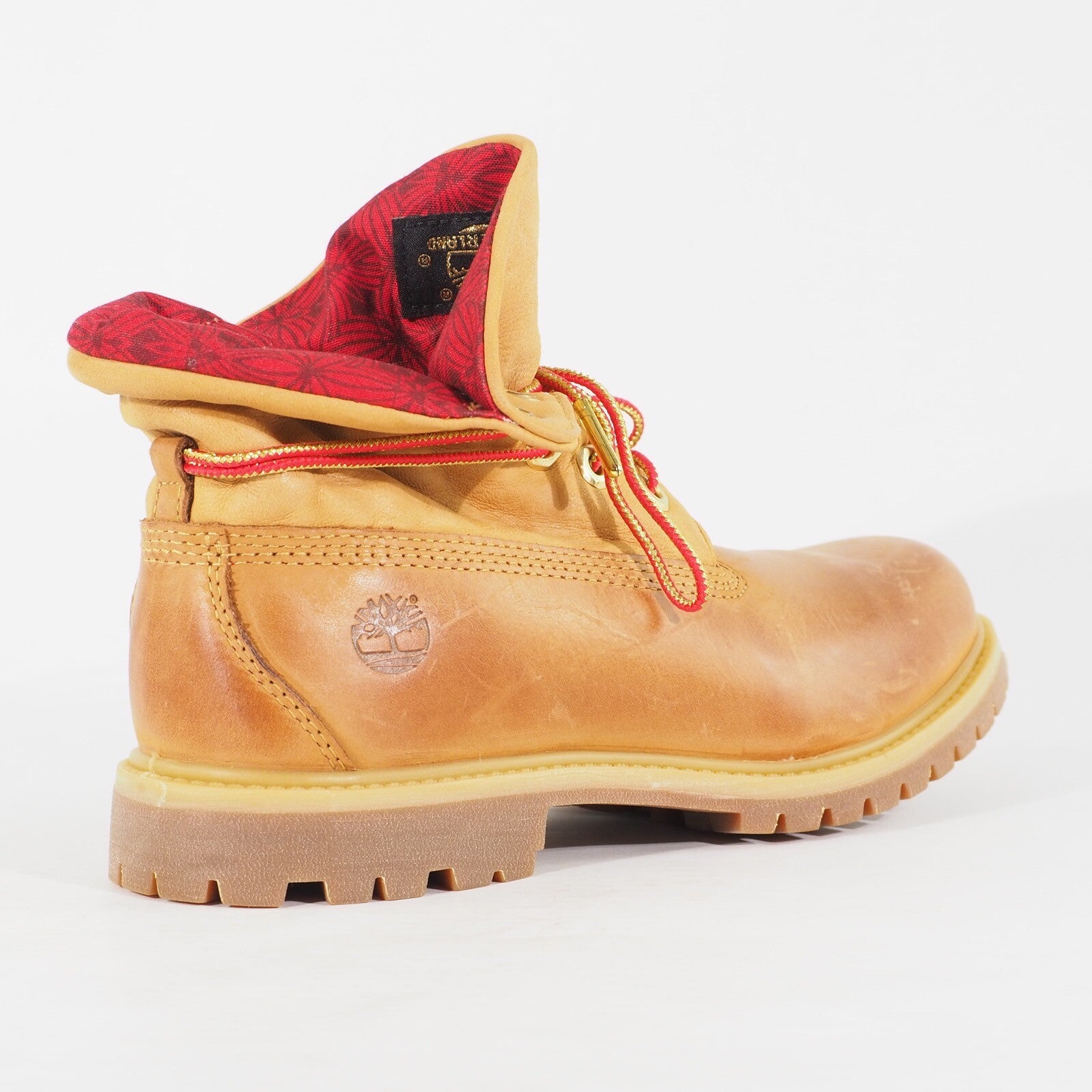 Womens Timberland Roll Top A242S Wheat Leather Lace Waterproof Walking Boots