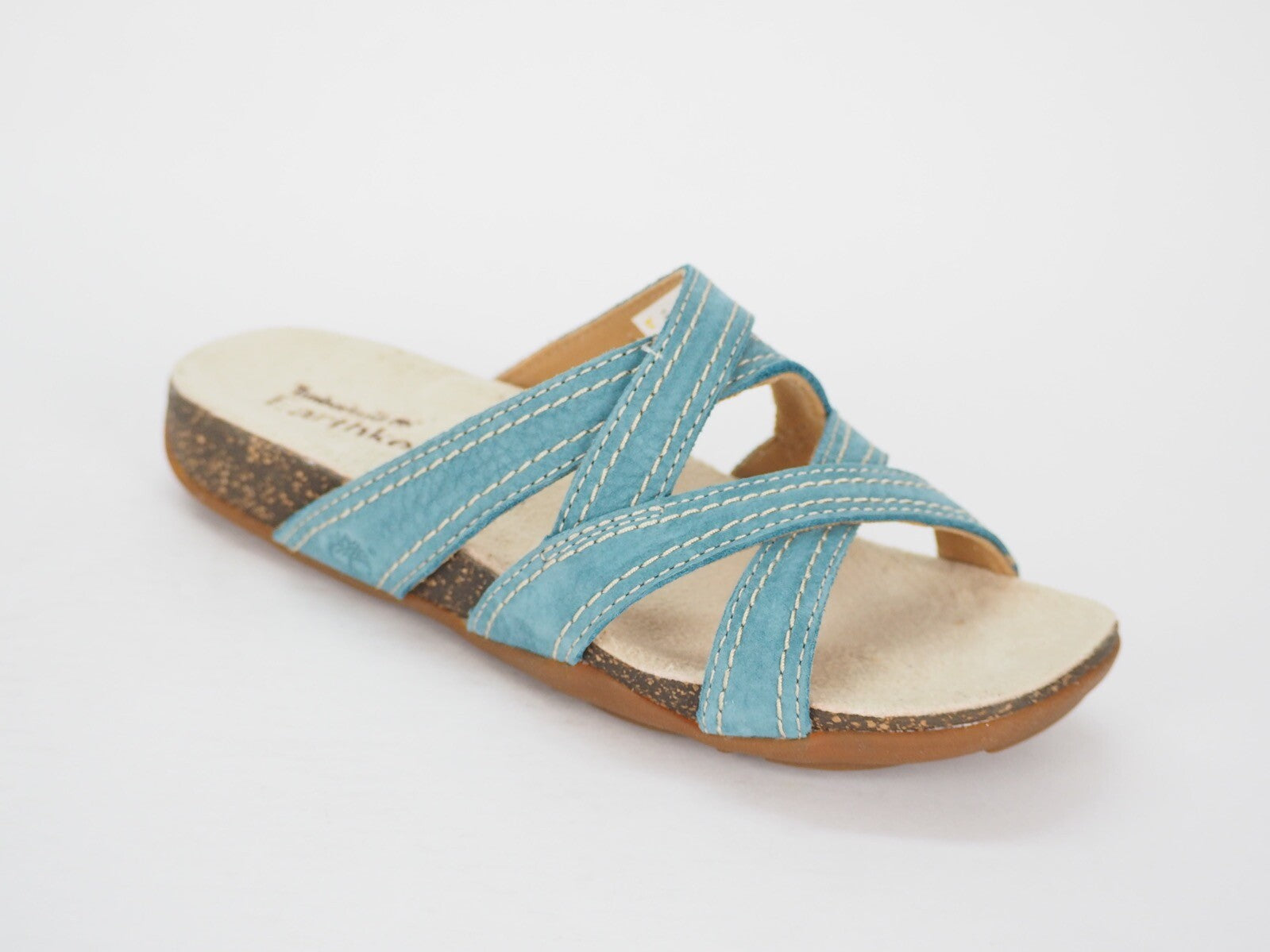 Womens Timberland EK Brestsndl 3859R Blue Leather Casual Summer Strappy Sliders