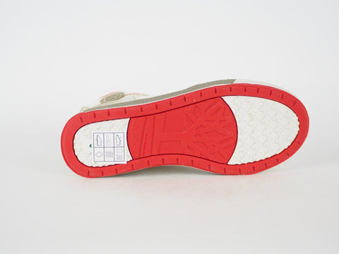 Boys Timberland EK 80726 Beige Leather Lace Up Casual Trainers Chukka Boots