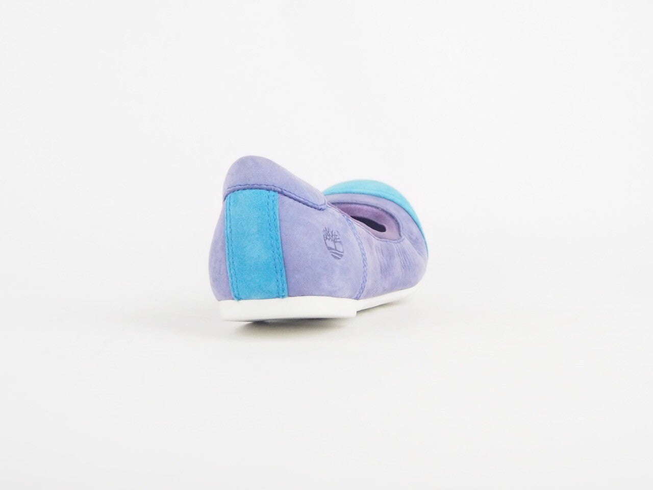 Womens Timberland Ellsworth Toe Cap Ballerina Blue Purple Leather Ladies Shoes