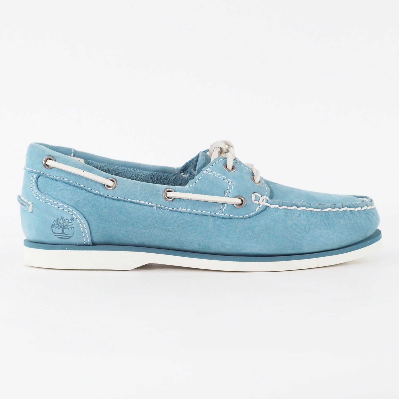 Womens Timberland Classic 3936R Dark Teal Leather Lace Up Casual Boat Shoes