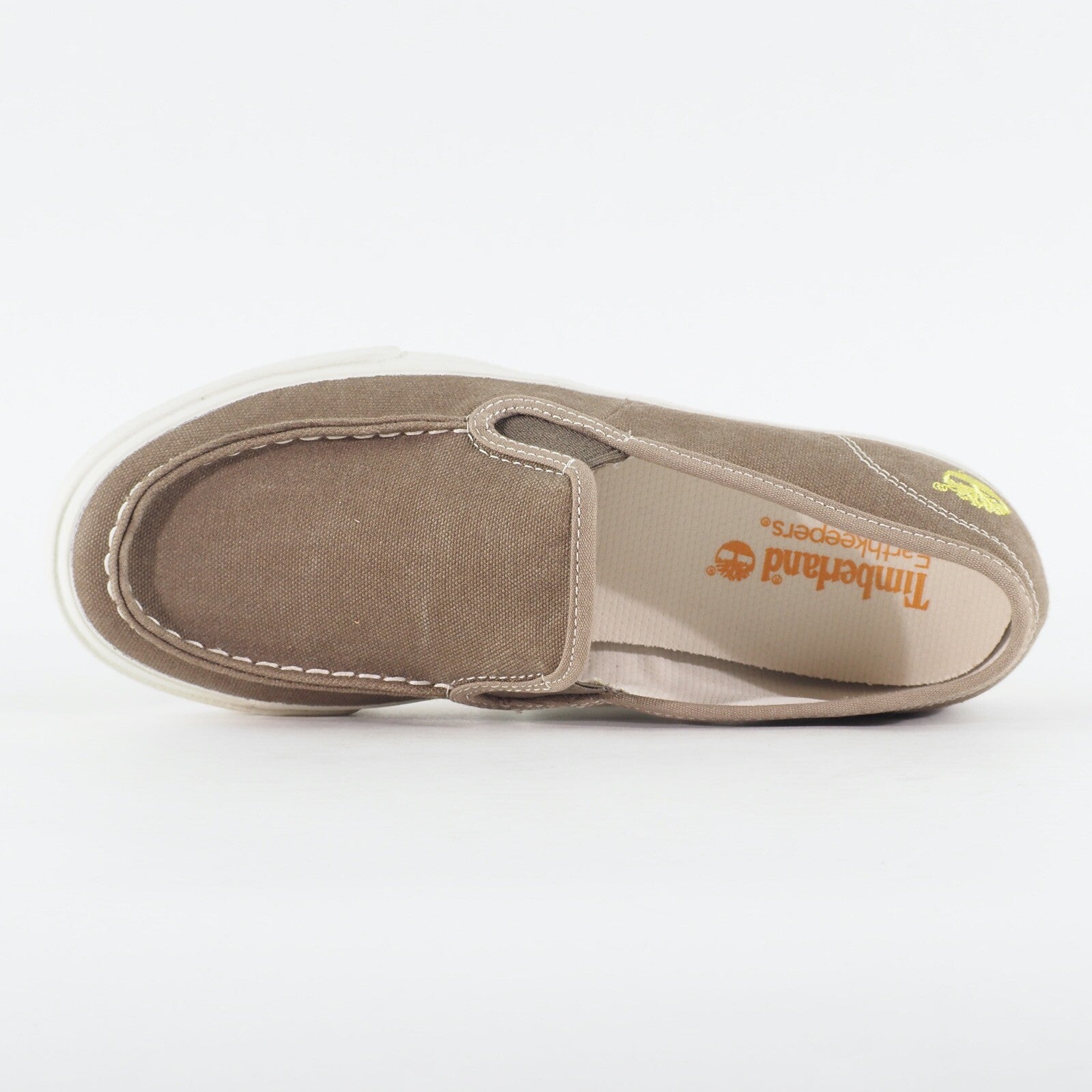 Mens Timberland Ek Hookset Camp 9323B Medium Grey Canvas Slip On Casual Shoes
