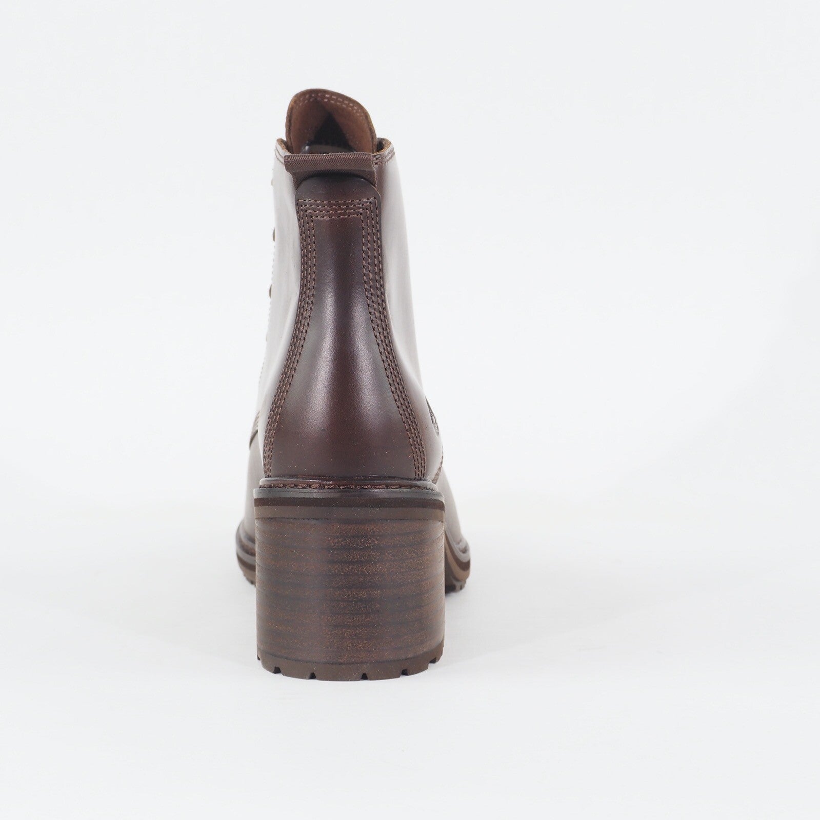 Womens Timberland Sienna High A21CY Brown Leather Lace Up Casual Ankle Boots