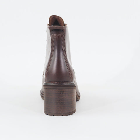 Womens Timberland Sienna High A21CY Brown Leather Lace Up Casual Ankle Boots