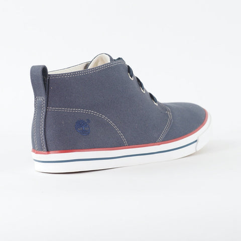 Mens Timberland EK Hookcamp Chukka 5262A Navy Canvas Lace High Top Causal Shoes