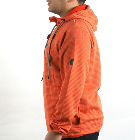 Mens Jack Wolfskin Tongari Nanuk 1803432Half Zip Orange Warm Hoddie