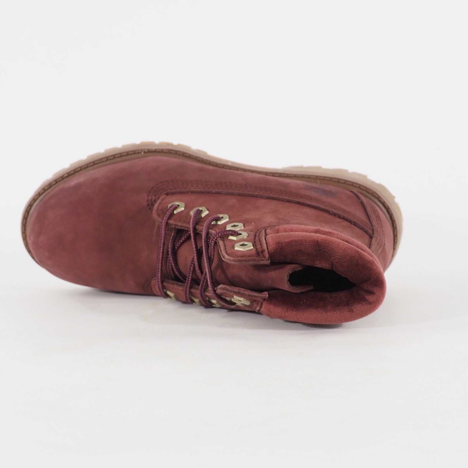 Womens Timberland Waterville 6 Inch A23M3 Burgundy Lace Leather Waterproof Boots