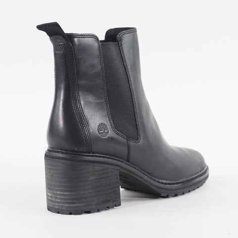 Womens Timberland Sienna High Chelsea A23KW Black Leather Casual Heeled Boots