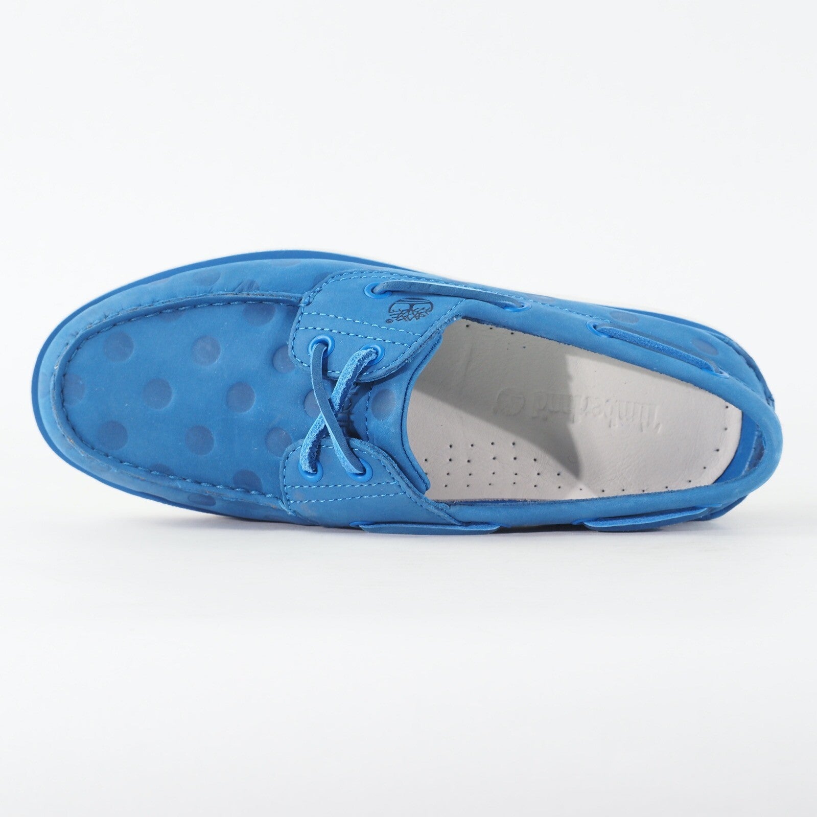 Mens Timberland Classic 2 Eye A181Y Medium Blue Leather Lace Casual Boat Shoes