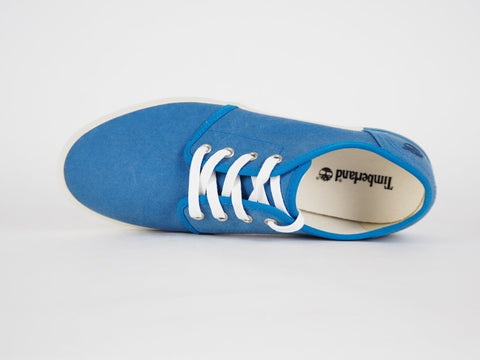 Mens Timberland Newport Bay A1AY2 Blue Canvas Lace Up Trainers