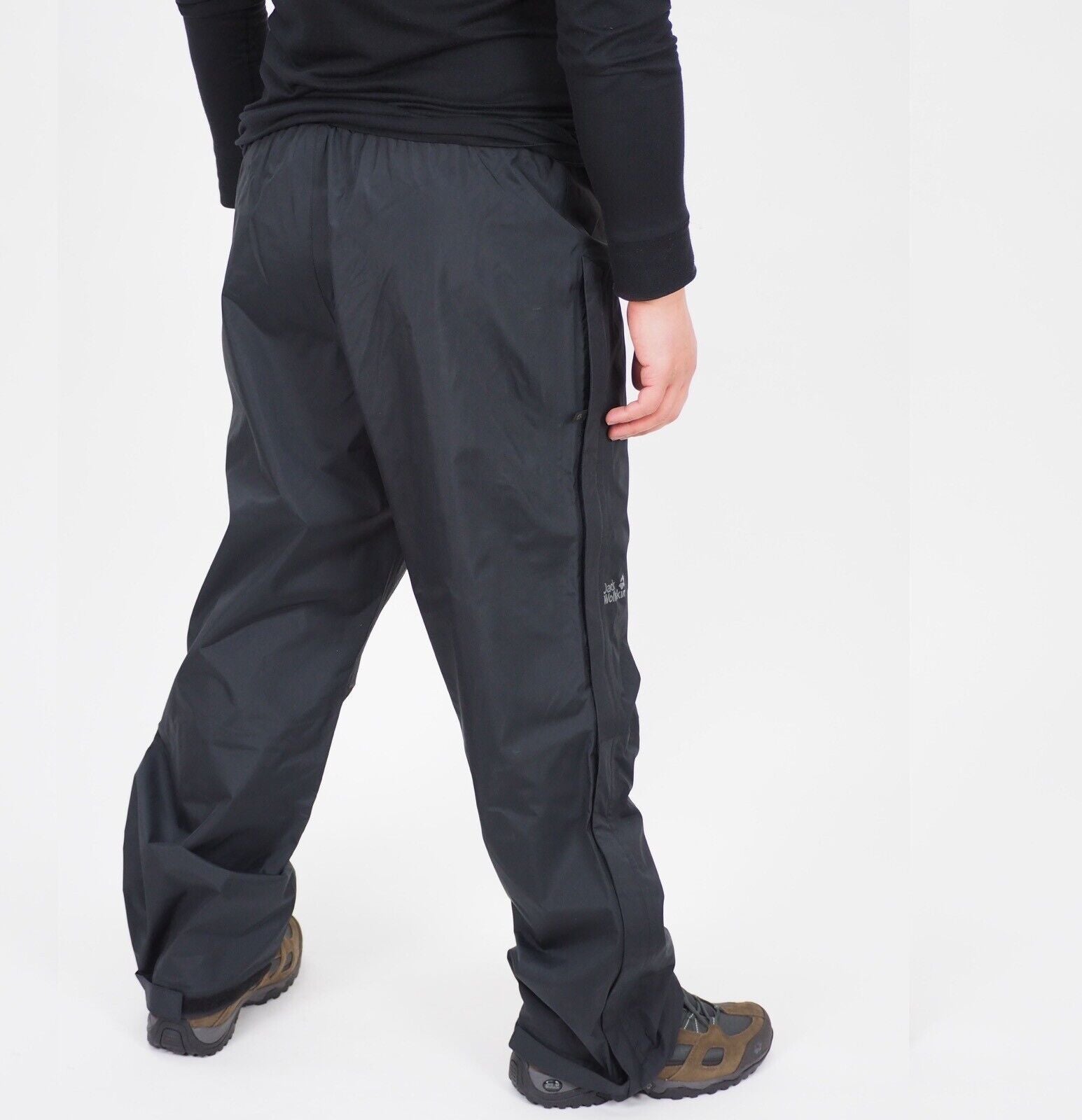 Mens Jack Wolfskin Texapore 500821 Black Warm Windproof Hiking Trousers