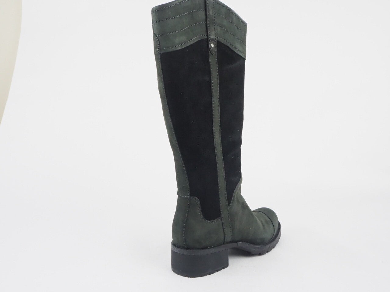 Womens Timberland Chas St 21669 Black Leather Pull On Tall Boots