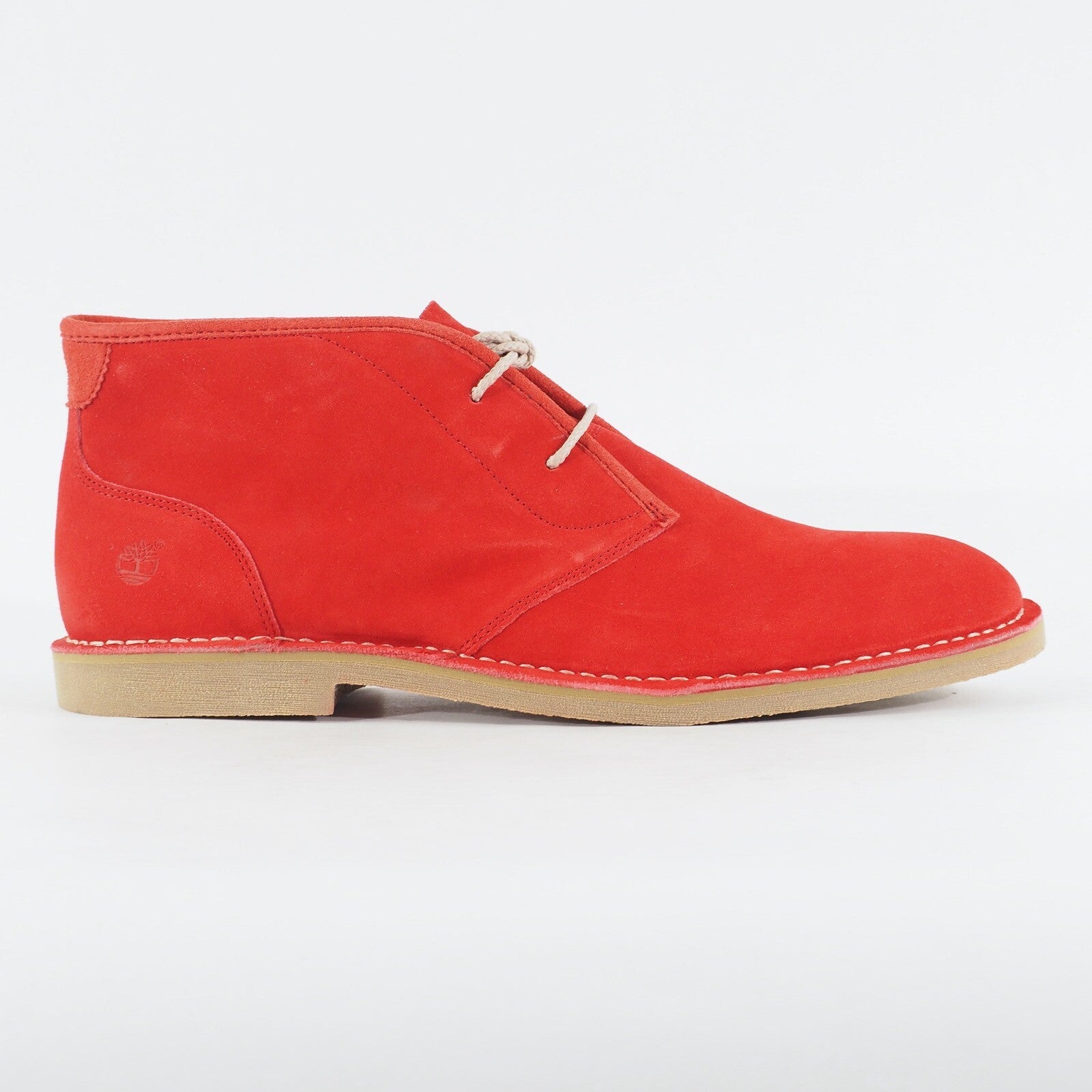 Mens Timberland EK Brasstown Chukka 9069B Red Leather Lace Up Casual Boots