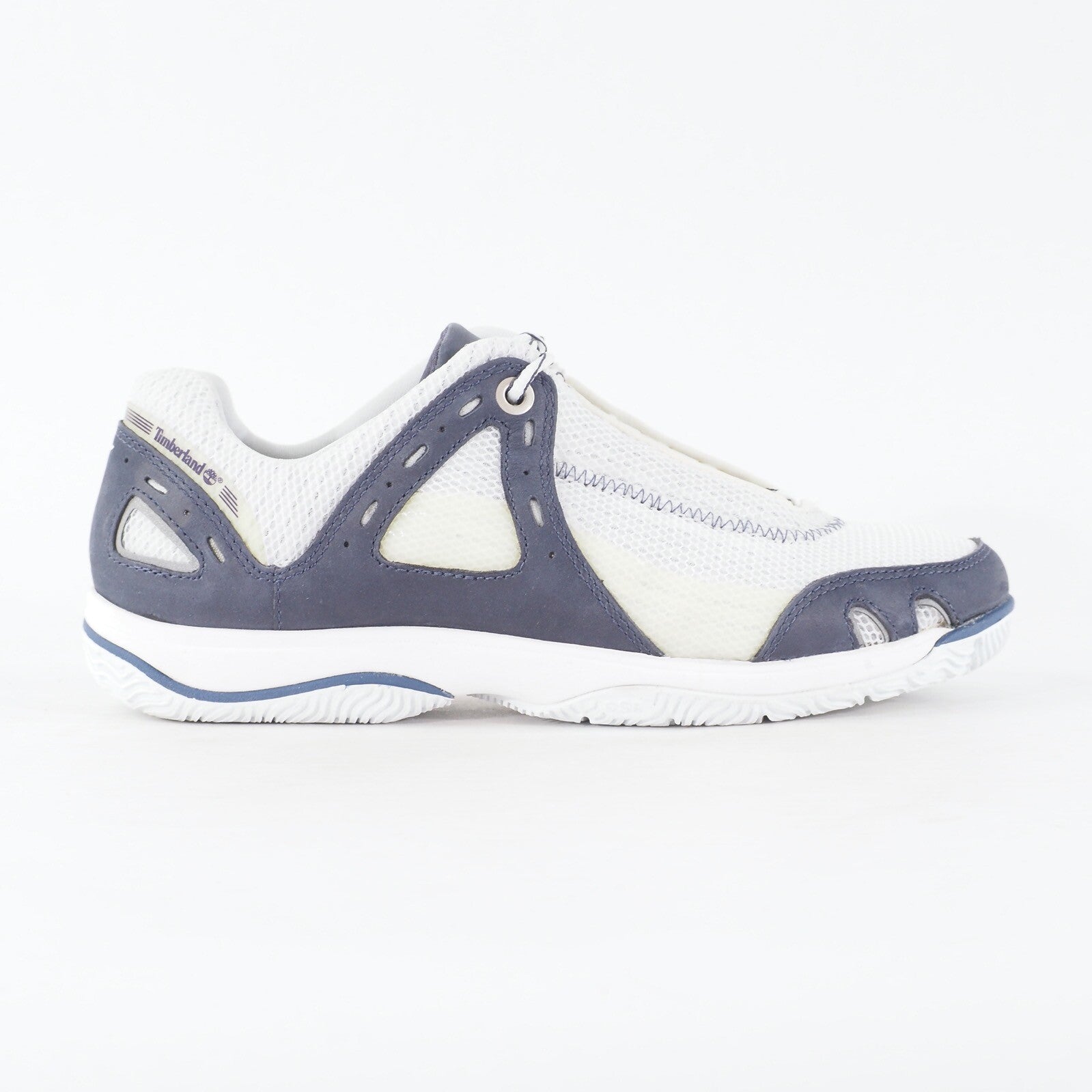 Womens Timberland Formentor 27642 Navy White Leather Fabric Lace Up Trainers