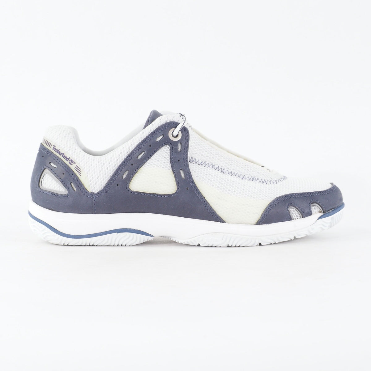 Womens Timberland Formentor 27642 Navy White Leather Fabric Lace Up Trainers