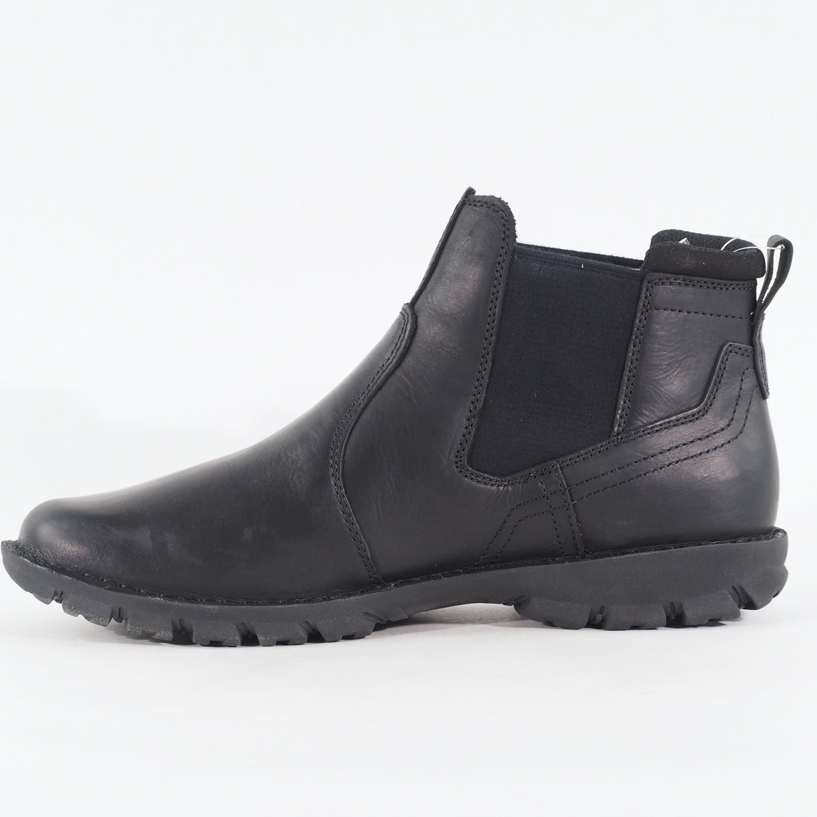 Mens Caterpillar Excursion P725479 Leather Black Chelsea Pull On Boots
