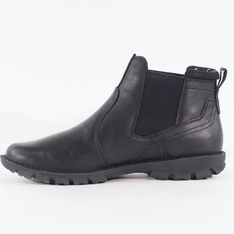 Mens Caterpillar Excursion P725479 Leather Black Chelsea Pull On Boots